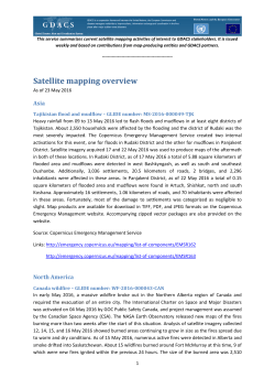 Satellite mapping overview