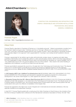 Frances Pigott PRACTICE