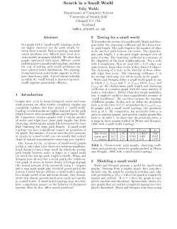 Search in a Small World - Computer Science and Engineering