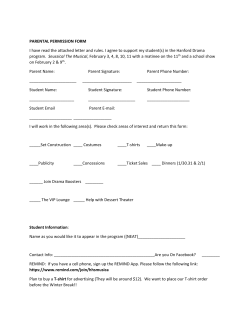 PARENTAL PERMISSION FORM I have read the