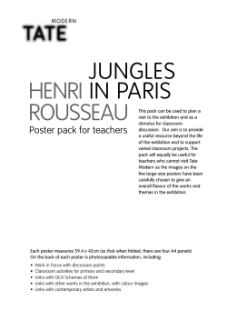 Henri Rousseau: Jungles in Paris teachers` pack