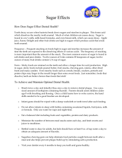How Does Sugar Effect Dental Health?