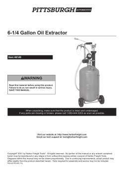 6-1/4 Gallon Oil Extractor