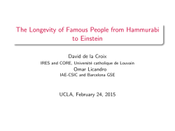The Longevity of Famous People from Hammurabi to Einstein