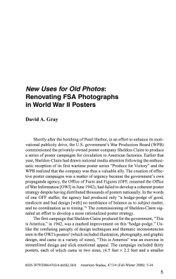 New Uses for Old Photos: Renovating FSA