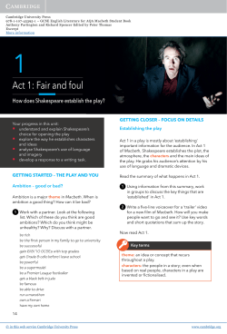 Act 1: Fair and foul - Beck-Shop