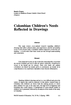 Colombian Children`s Needs Reflected in Drawings