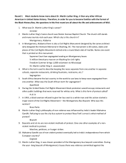 Round 1 Most students know more about Dr. Martin Luther King, Jr