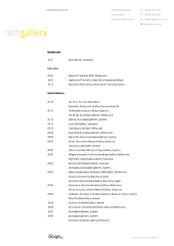 Artist`s CV - Barbie Kjar