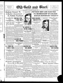 !FIFTEEN MEN ARE ELECTED TO MEMBERSHIP IN GOLDEN