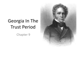 Georgia In The Trust Period