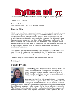 fall11 - Bridgewater State University