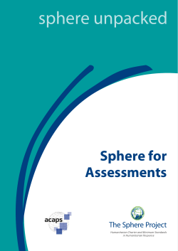 sphere unpacked - The Sphere Project