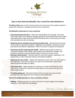 Tips on How Exercise Benefits Your Loved One with Alzheimer`s