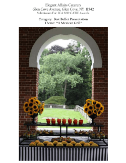 Entry Fourteen - The International Caterers Association