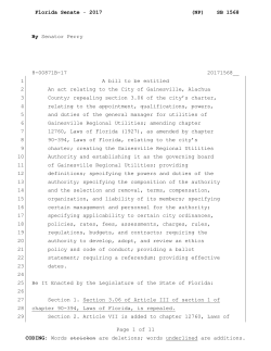 Senate Bill 1568 - The Florida Senate