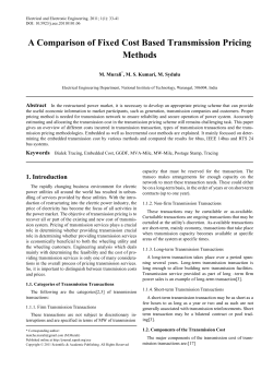 A Comparison of Fixed Cost Based Transmission Pricing Methods