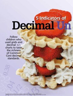 5 Indicators of Decimal Understandings