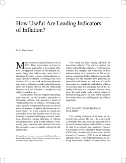 How Useful Are Leading Indicators of Inflation?
