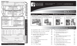 PACKAGES ADDITIONAL ITEMS