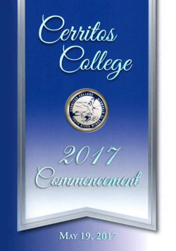 a copy of the 2017 commencement program