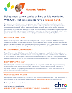 Nurturing Families - Community Health Resources