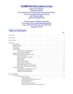 COMPAH96 Documentation