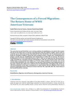 The Consequences of a Forced Migration: The Return Home of