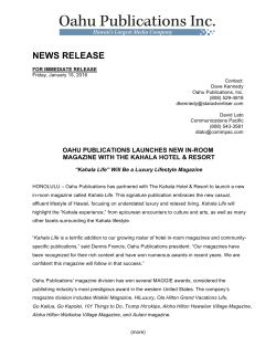 Oahu Publications Launches New In
