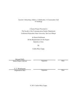 Lincoln`s Gettysburg Address