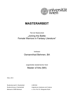 masterarbeit - E-Theses