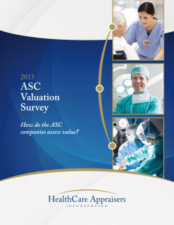 2015 ASC Valuation Survey