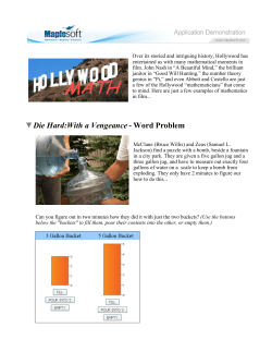 Die Hard:With a Vengeance - Word Problem
