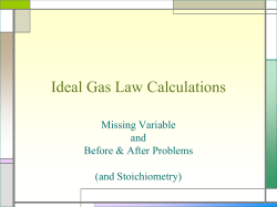 Unit 03b - Gas Laws, IGL probs