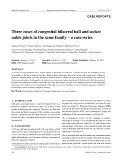 Three cases of congenital bilateral ball and socket ankle joints in the