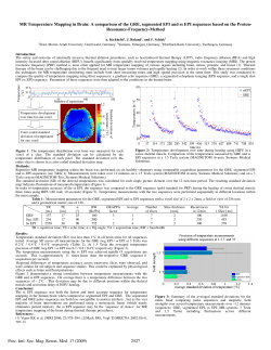 MR Temperature Mapping in Brain: A comparison of the GRE