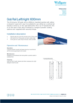 Anti-ligature grab rail 600mm