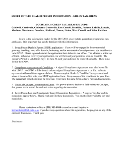 sweet potato dealer permit information &ndash; green