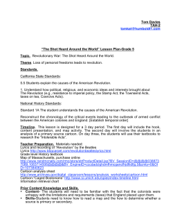 4. The Shot Heard Round the World