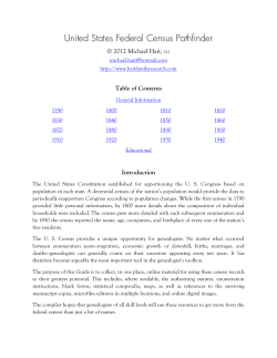 United States Federal Census Pathfinder