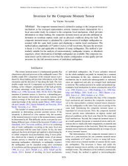 Inversion for the Composite Moment Tensor