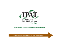 Assistive Technology and the Young Child
