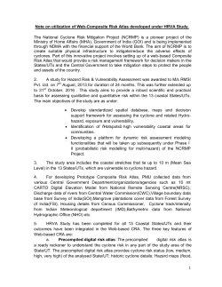 Note on utilization of Web-Composite Risk Atlas developed