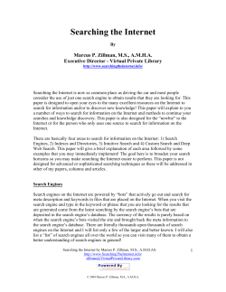 Searching the Internet