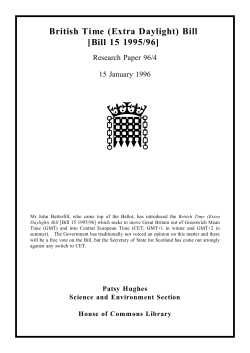 British Time [Bill 15 1995-96]