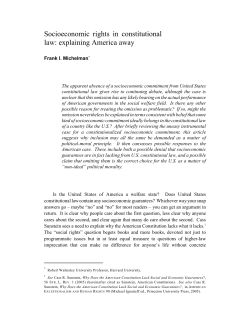 Socioeconomic rights in constitutional law