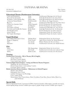 tatyana aravena - Northwestern University School of Communication