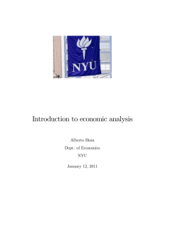 Introduction to economic analysis