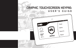 graphic touchscreen keypad