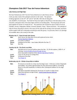 Champions Club 2017 Tour de France Adventure